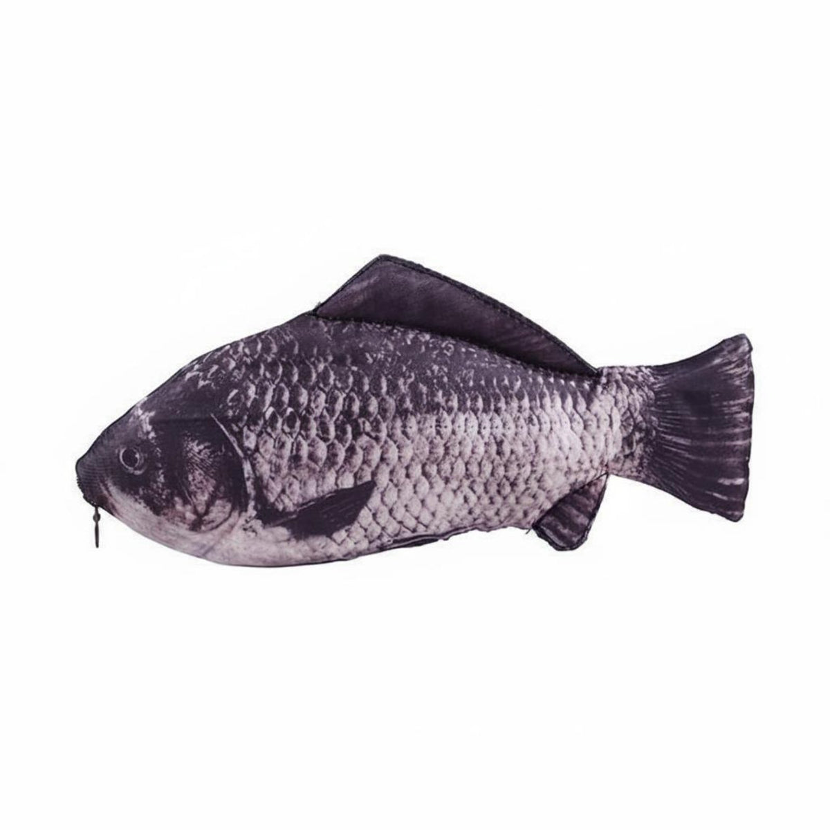 Multi-Purpose Aquatic Creature Shaped Writing Utensil Case Zipper Closure Realistic Aquatic Creature Pouch Novelty Carp Bag for Students, Kids, Fishing Enthusiasts, School, Office