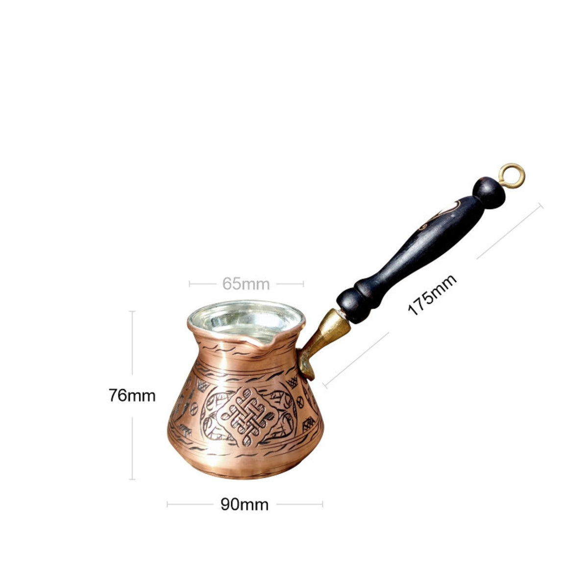 Turkish Coffee Pot Vintage Design Handmade Copper Cezve Traditional Design