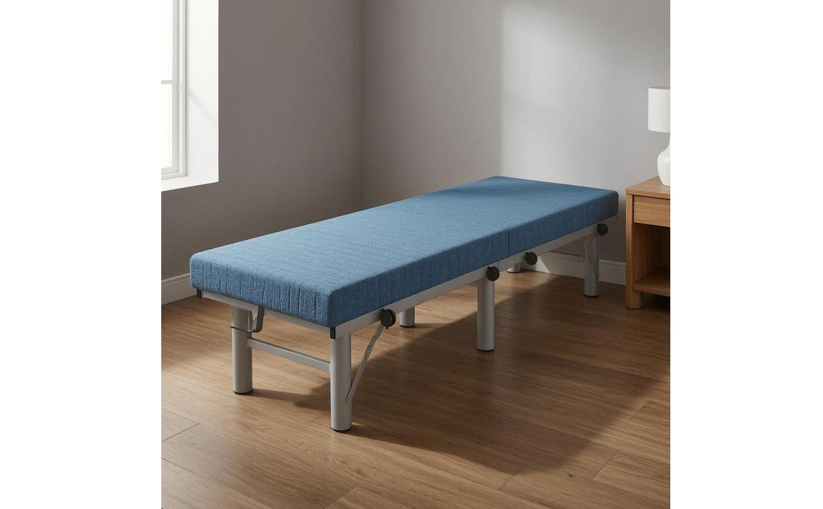 Foldable Bed Folding Bed Frame Coconut Palm Layer Rest Furniture for Guest Accommodation, Midday Resting