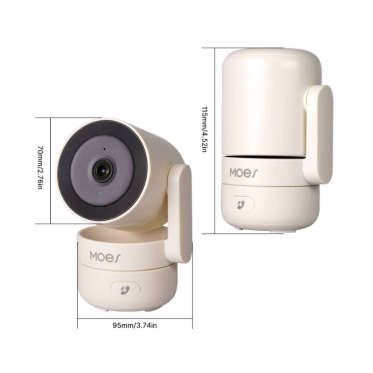 Pan-Tilt Camera Indoor WiFi Camera Motion Detection for Homeowners, Home Security, Baby Monitoring