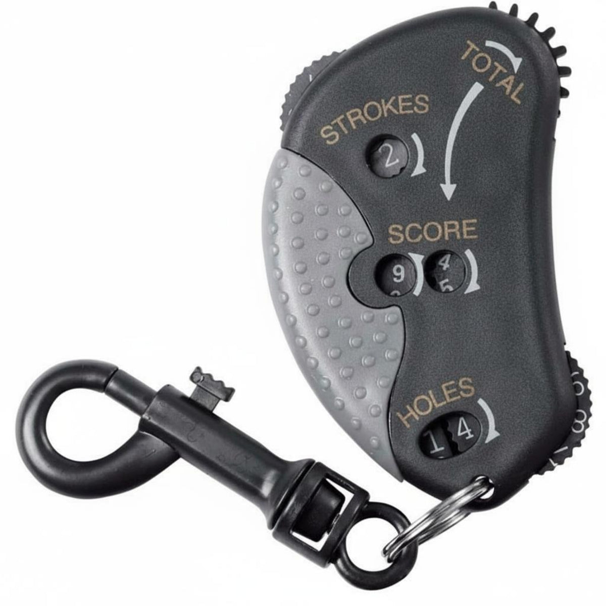Golf Score Counter Compact ClipGolf Round Tally Score Keeper Ridged Edges Sports Accessory for Golfers