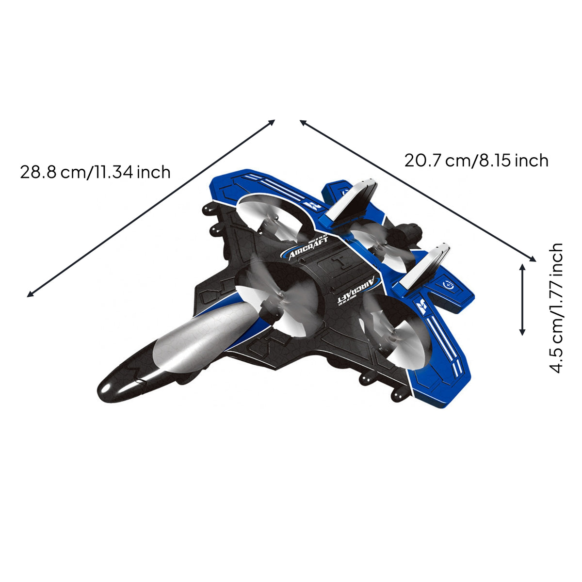Wireless Control Plane Crash-Resistant Foam RC Plane Throw Flight