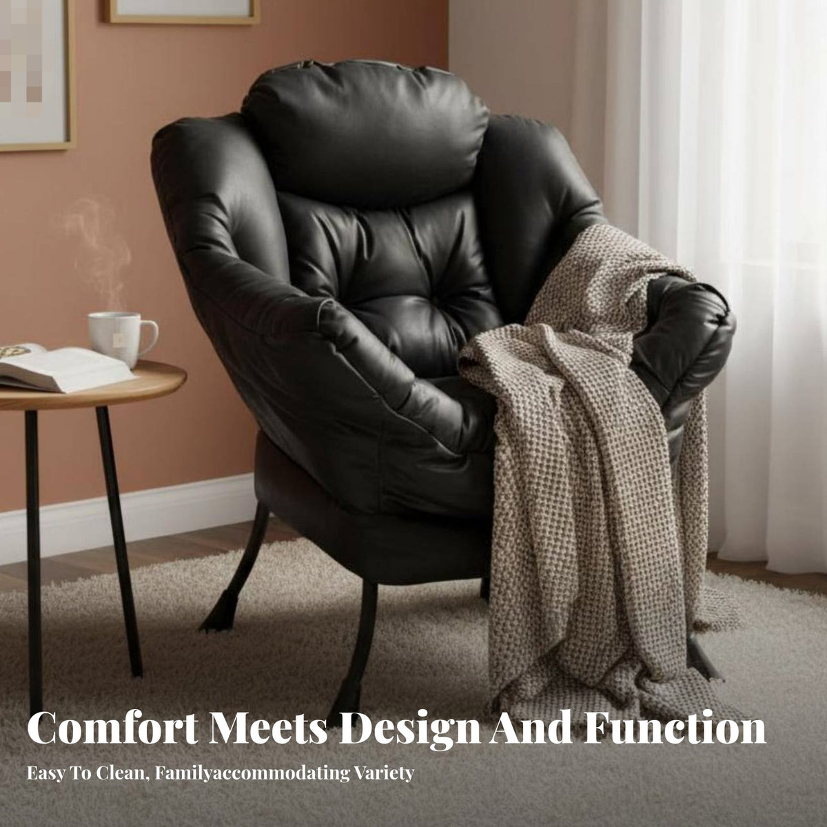 rotate tub Chair Minimalist design Home Furniture Comfortable Design Built-in Storage for New Parents, Bedroom, perusing corner