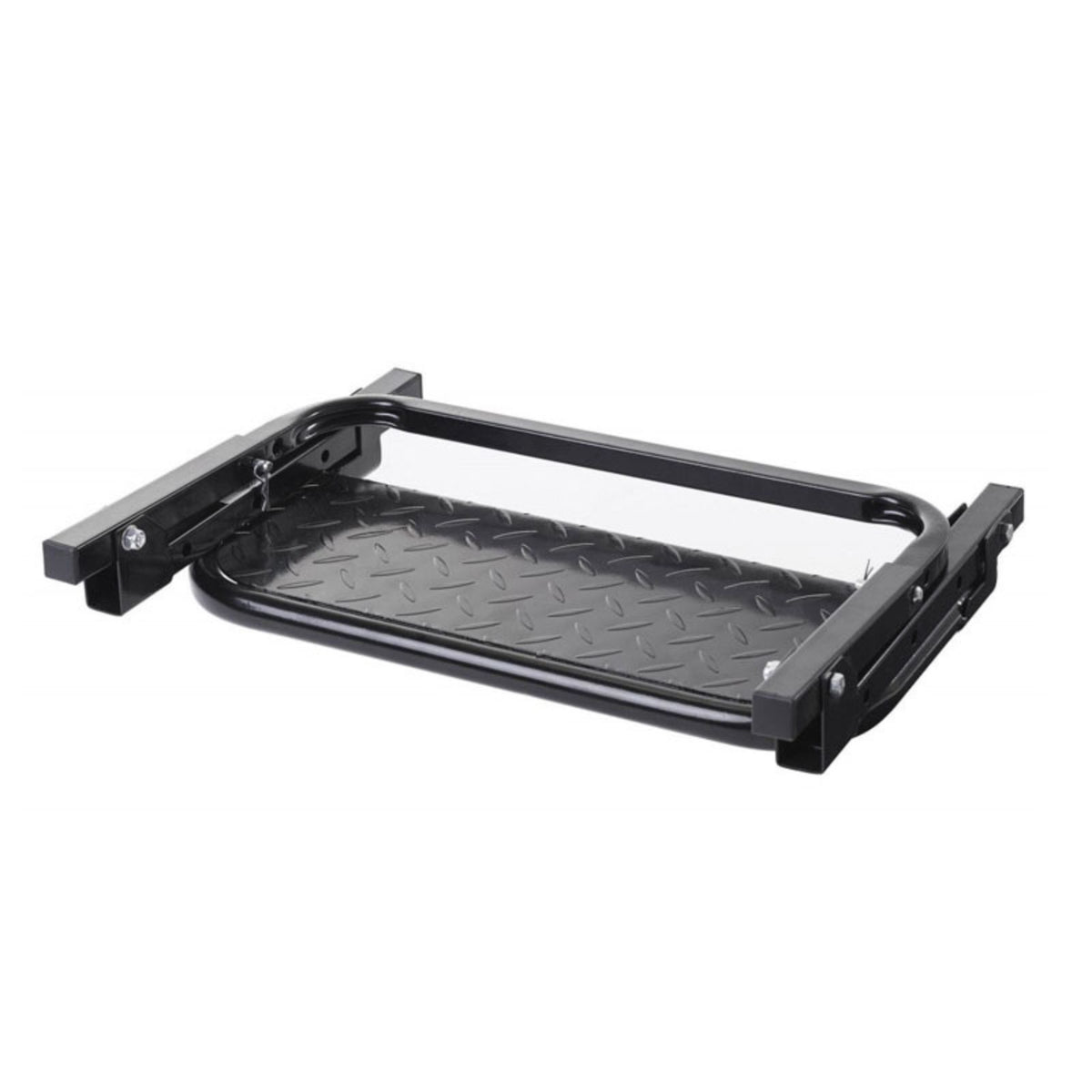 Non-Slip Tire Step with Rectangular Platform All-Steel Adjustable Tire Step Long-Lasting Heavy Duty for Campers, Roof Rack Loading