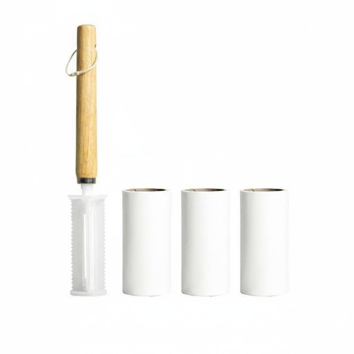 Replaceable Refill Sticky Lint Roller Easy Peel Sheets Wooden Handle Lint Roller Diagonal Tear Design for Away Ice Workers, Home