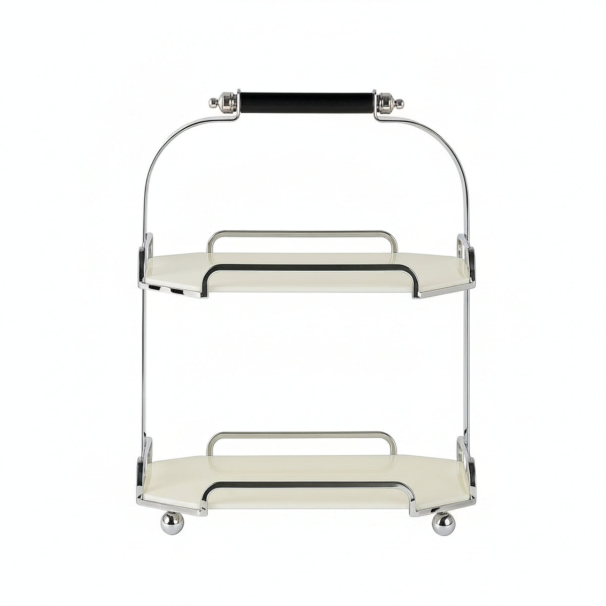 Organizer with Carrying Handle Compact Two-Tier Organizer Portable Display Stand, for Dressing Table, Vanity