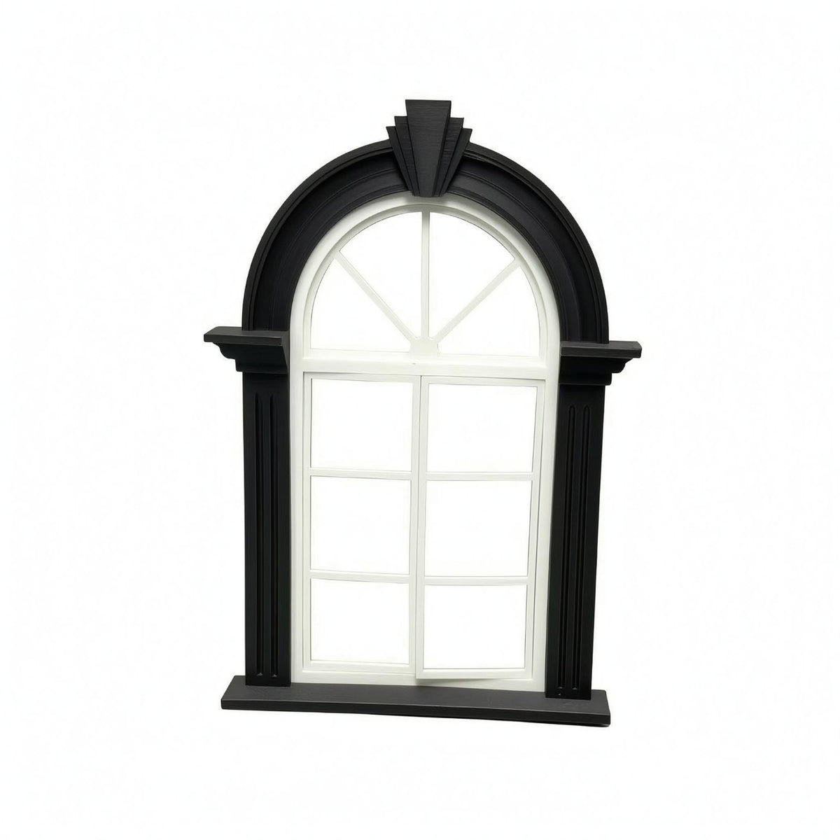 Miniature Window Scene Tabletop Lattice Window Prop Openable
