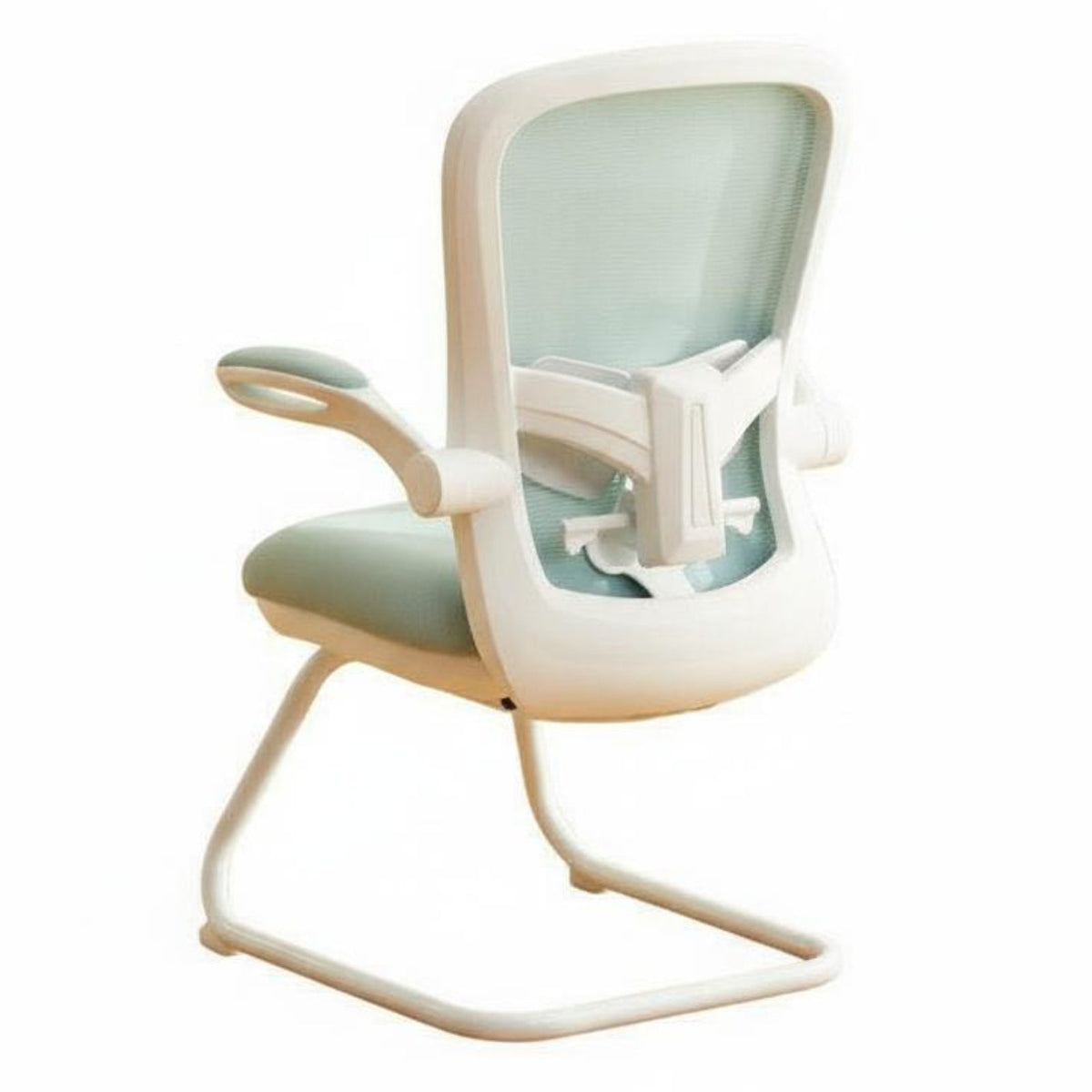 Ergonomic Design Mesh rear Sled Base Chair assistance Sled Base Armchair Padded Seat Office Furniture Easy to Assemble for Students, Home Users, Conference Attendees, Study, Bedroom, Reception Area, Waiting Room