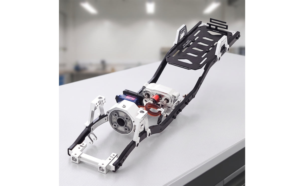 SCX10 Chassis Frame Precision Chassis Frame with Gearbox Stable for RC Builders, Hobbyists, Trail Rigs