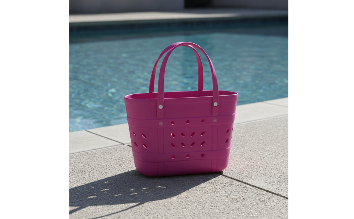 Easy to Clean EVA Tote | Waterproof, Perforated Tote Bag, for Pool