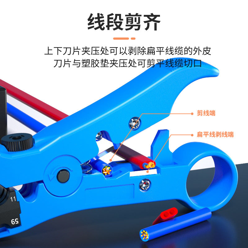 Adjustable Multi-function Wire Stripper for Coaxial Cable