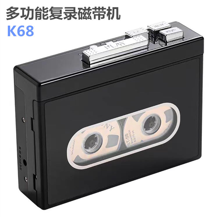 USMEI Retro Cassette Player K68 with Recording and USB Transfer