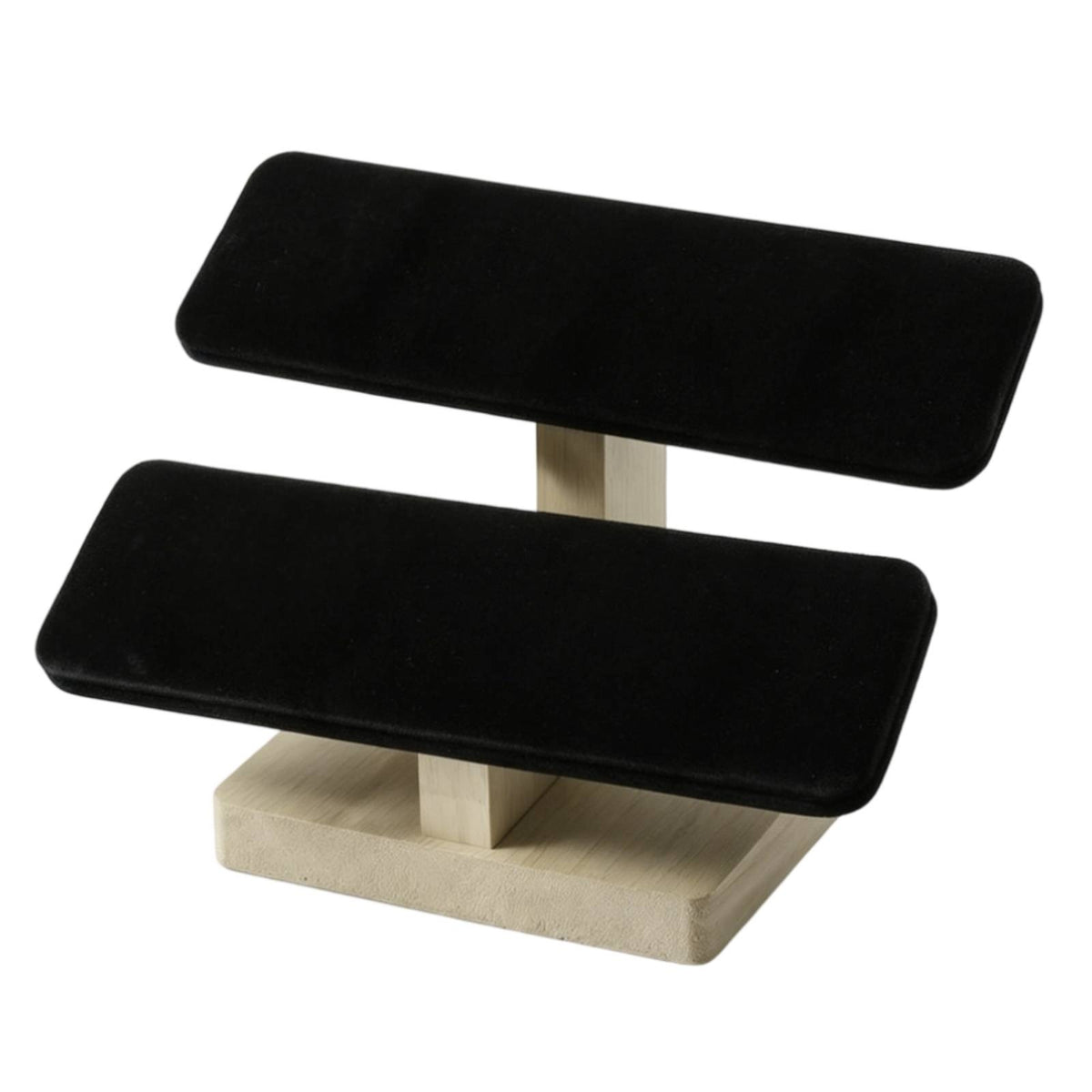 Jewelry Stand with Wood Base Tabletop Watch Display Stand Bangle Organizer Compact Storage Rack Sleek for Retailers