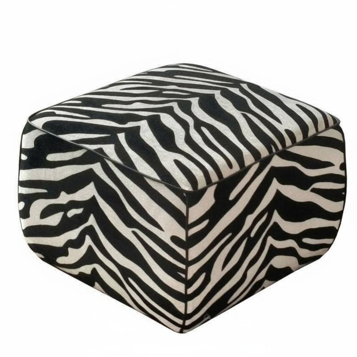 Light Luxury Design Cylindrical equine-stripePrint Stool Multi-Functional Padded Footrest goldenen finish Base Ottoman Sturdy Construction for residents, Interior Designers, onice Workers, Living Room, Entryway, Bedroom, Under Desk