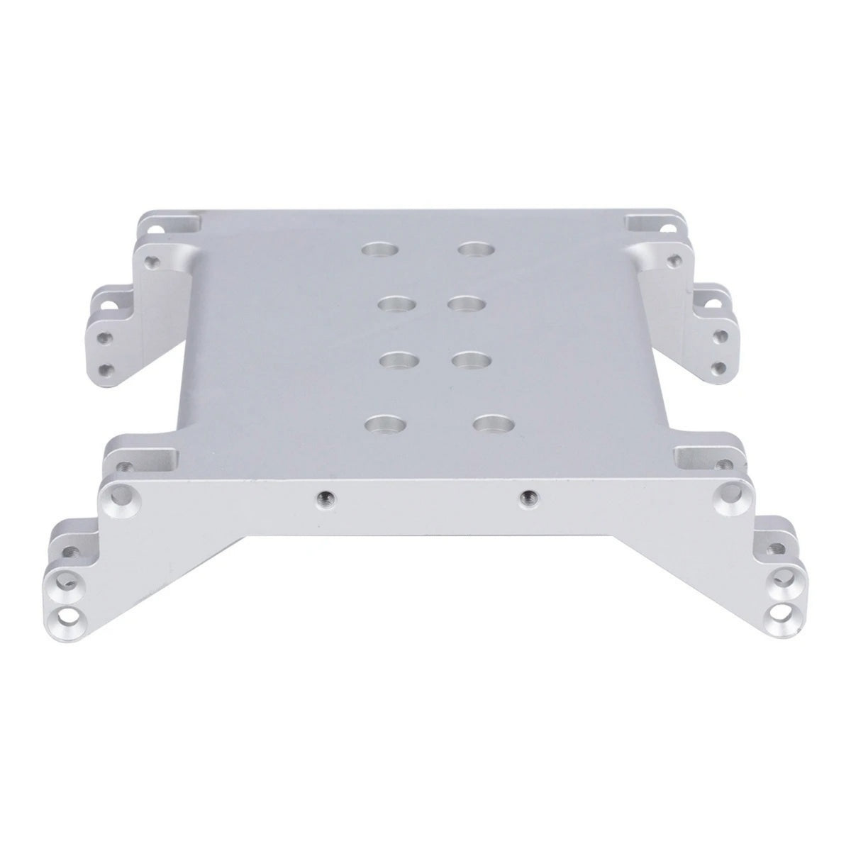 Gearbox Base Plate CNC Machined Gearbox Mount with Brackets Low-Center-of-Weight Distribution RC Crawler Chassis Plate for Drivetrain Swaps
