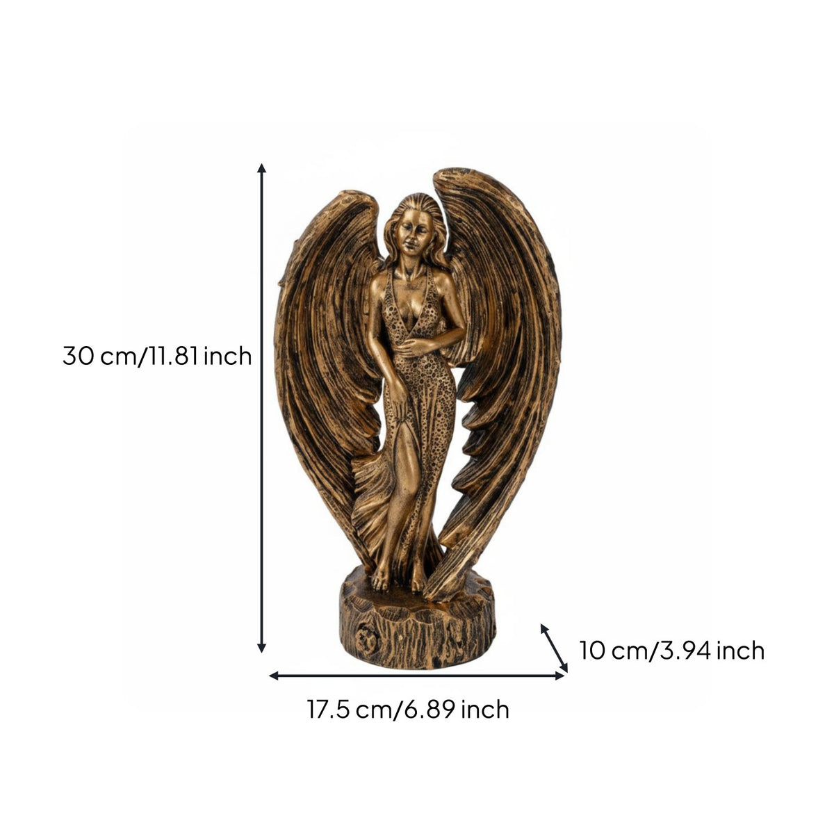 Nordic Angel Sculpture Elegant Resin Angel Decor Highly Detailed for Bookshelf
