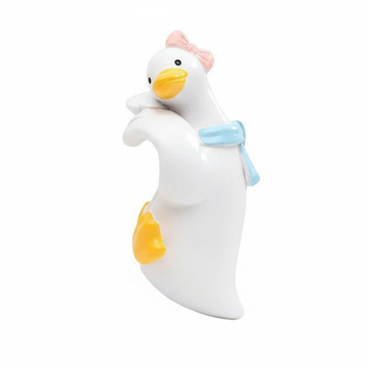 Resin Goose Pot Hanger Cute Cartoon Design Hanging Goose Ornament for Aquariums