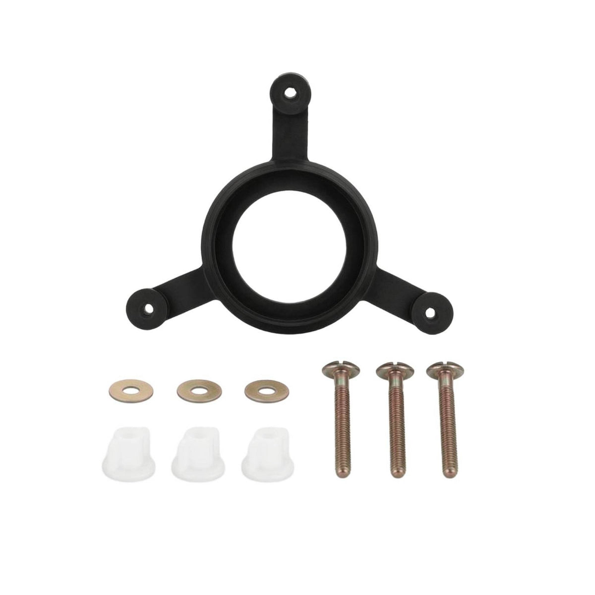 Rubber Toilet Tank Gasket with Bolts Leakproof Tank Bolts with Gasket Replacement Hardware Long-Lasting for DIYers, Plumbers, Bathroom Renovation