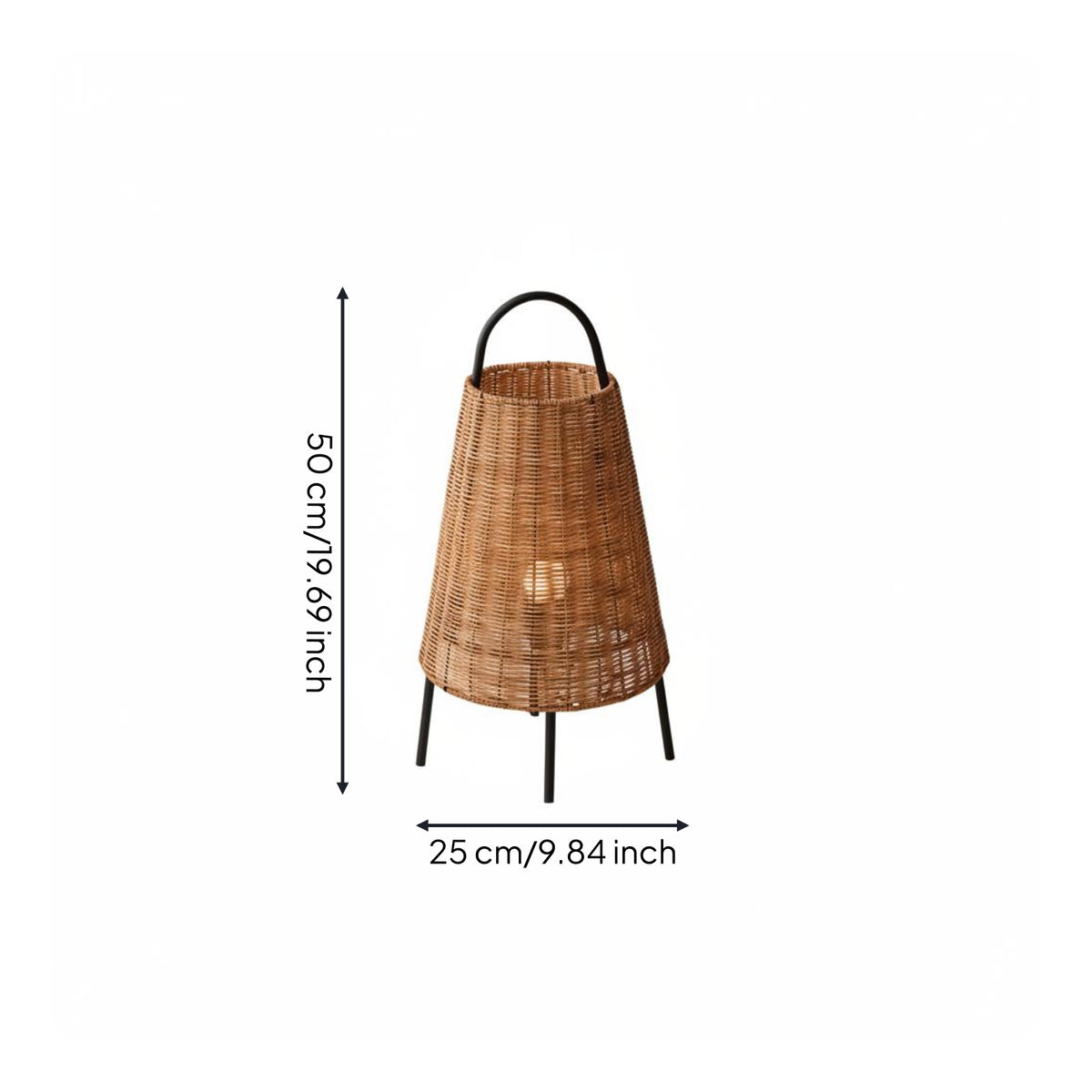 Lantern Floor Lamp Three-Legged Home Lighting Warm Light