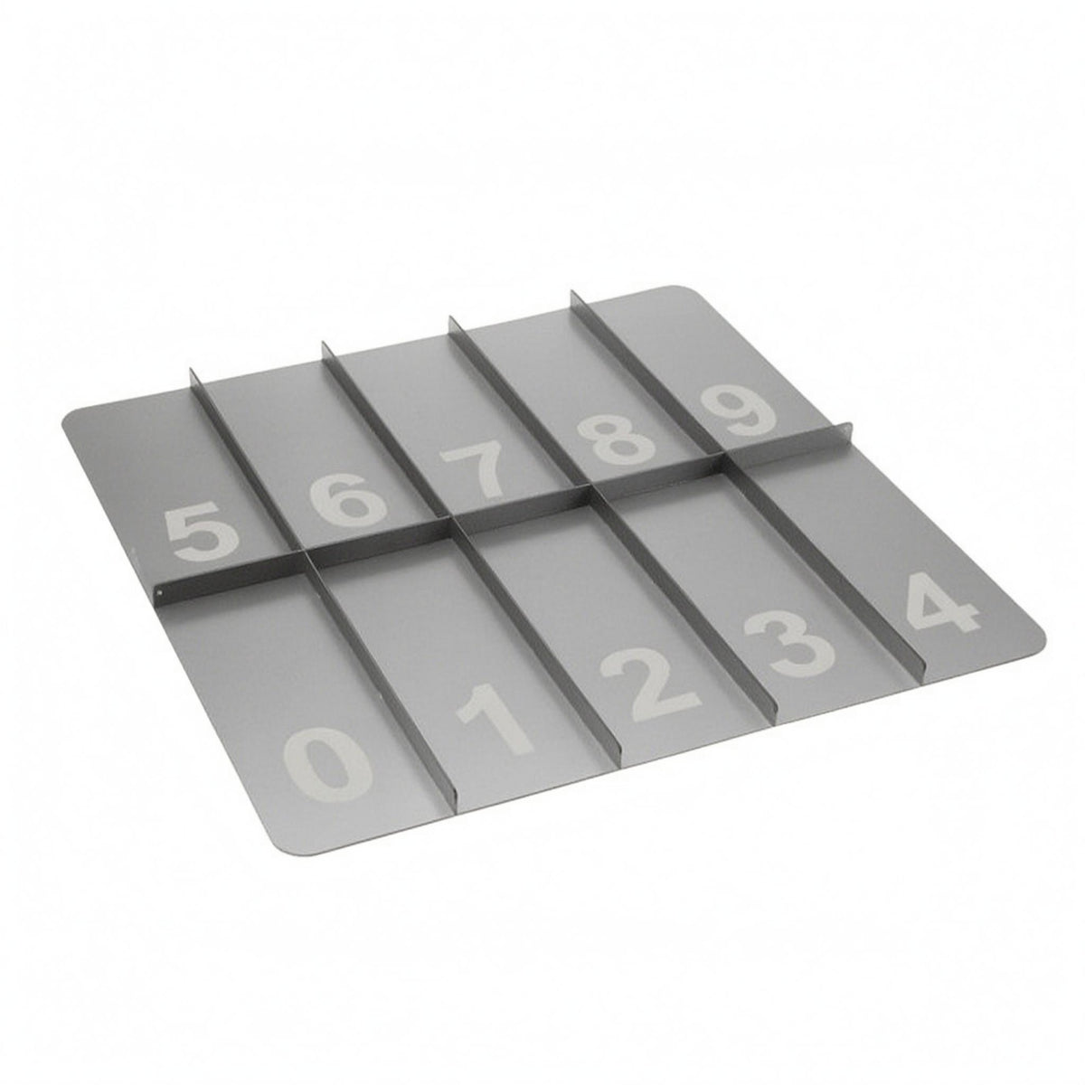 Numbered Drink Carrier Rack Low Profile Stainless Steel Drink Carrier Rectangular