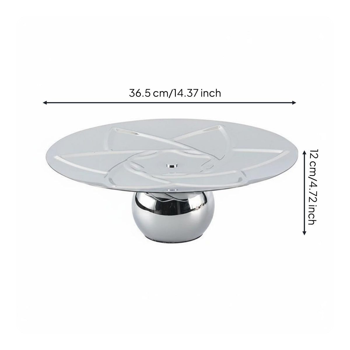 Stainless Steel Fruit Tray Multi-Purpose Metal Snack Tray Polished Edges
