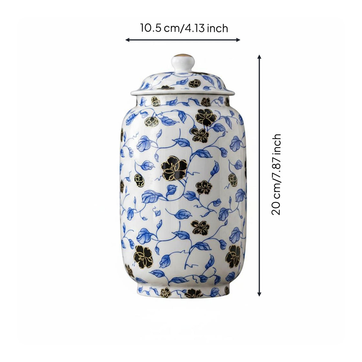 Sealed Tea Jar Easy to Easy-to-Maintain Ceramic Tea Container Retro Design Kitchen Storage