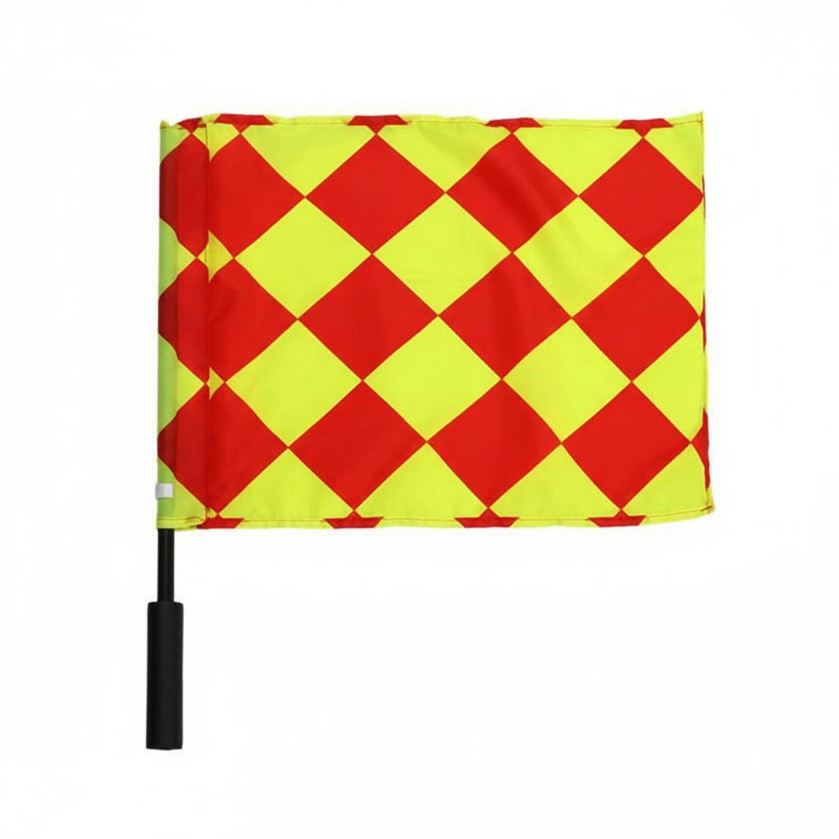 2 Pieces High Visibility Soccer Referee Flags Non-Slip Grip Soccer Referee Flag Comfortable Foam Handle Football Signal Flag Lightweight for Referees, Linesmen, Coaches, Track and Field Events