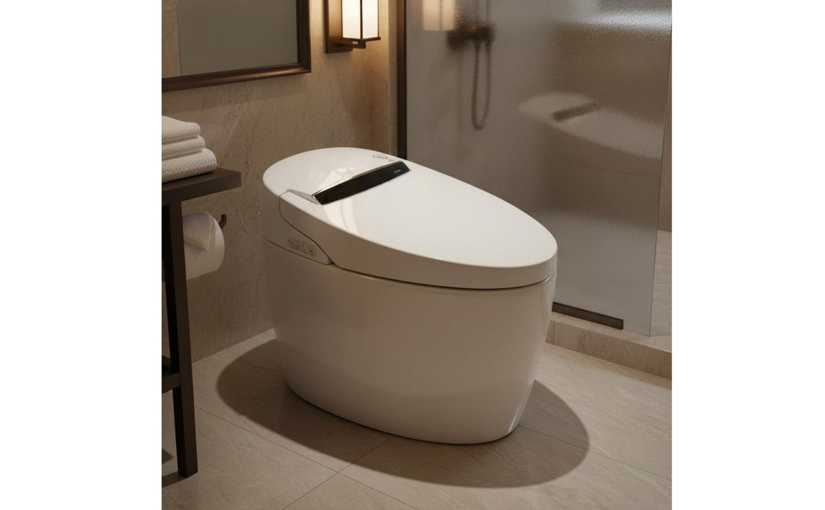 Automatic Bidet Seat Multifunction Smart Toilet Seat Electric Toilet Lid Soft Close Bathroom Fixture Easy to Clean