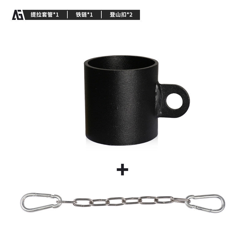 炮筒炮架划船器固定地雷器力量训练硬拉杠铃深蹲架家用健身配件