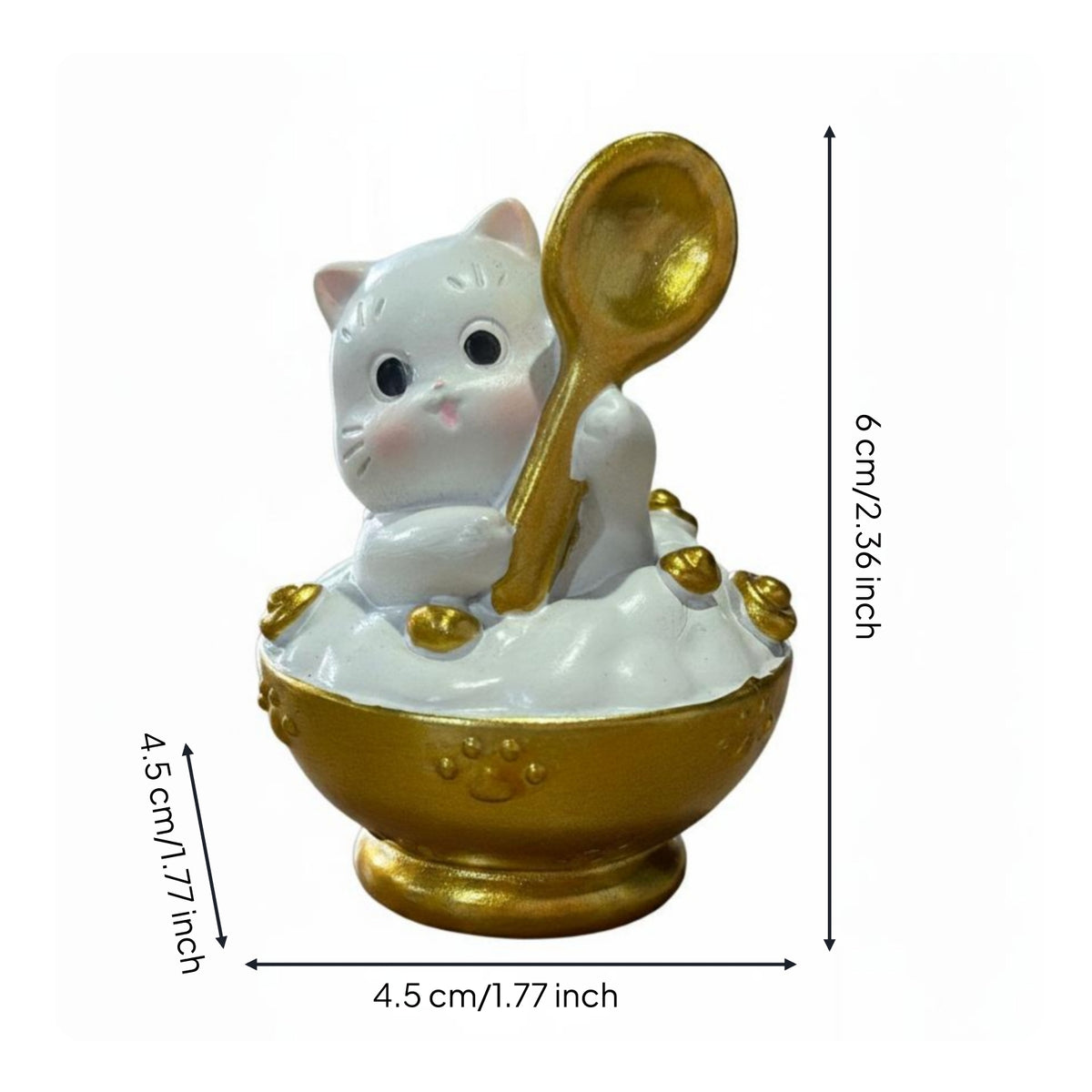 Decorative Feline Figurine Cute Feline Figurine Lightweight