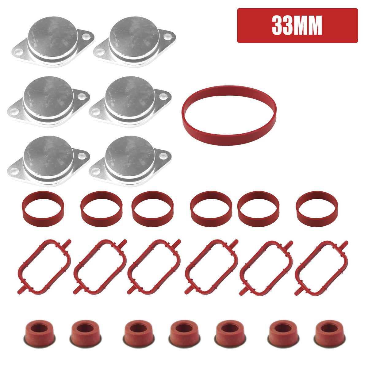 Aluminum Vortex Flap Removal and Repair Kit for BMW Diesel Engines - 22/33mm