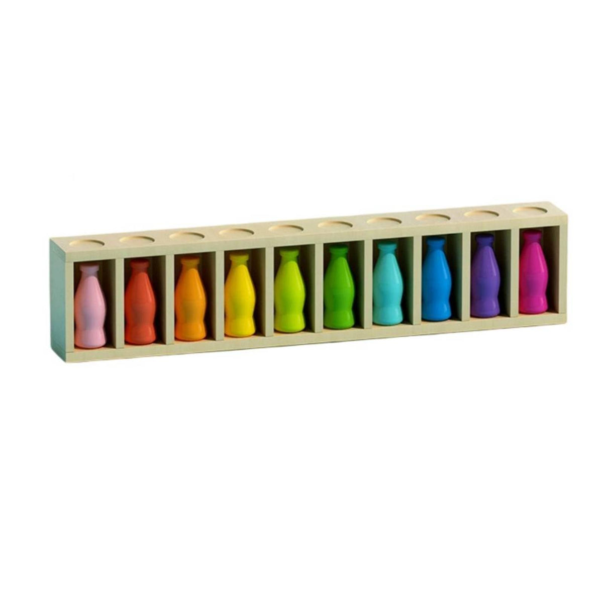 Child-Centered Wooden Sorting Toy with Cups Educational Color Sorting Toy Colorful Toddler for Toddlers, Classroom