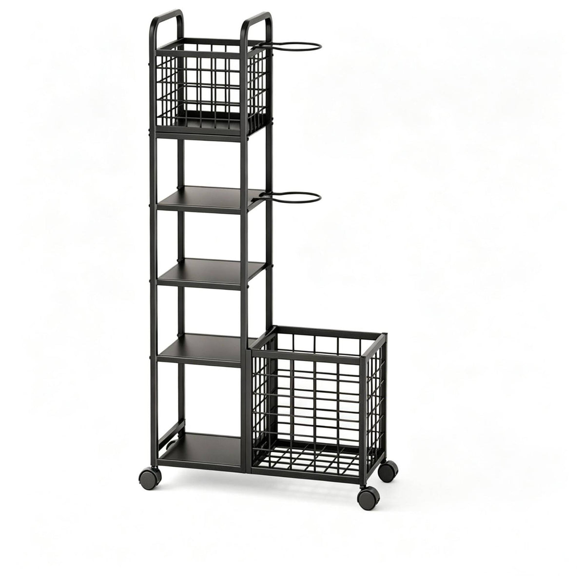 Sports Equipment Rack Heavy Duty Shelving Trolley Space Saving