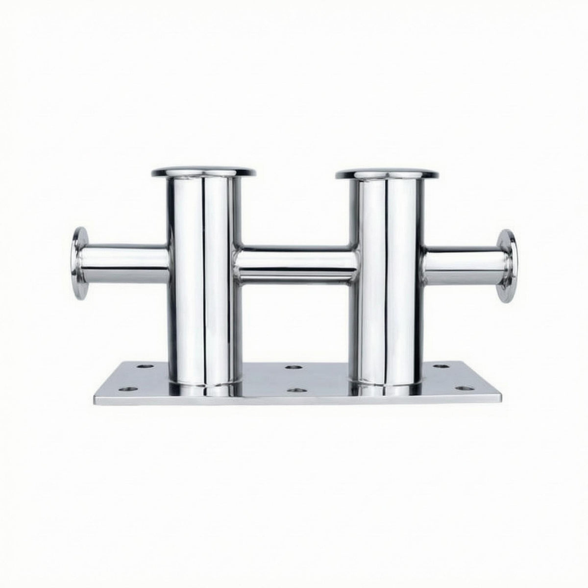Double-Cross Bollard Mounting Holes Stainless Steel Bollard Heavy Duty for Dock, Harbor