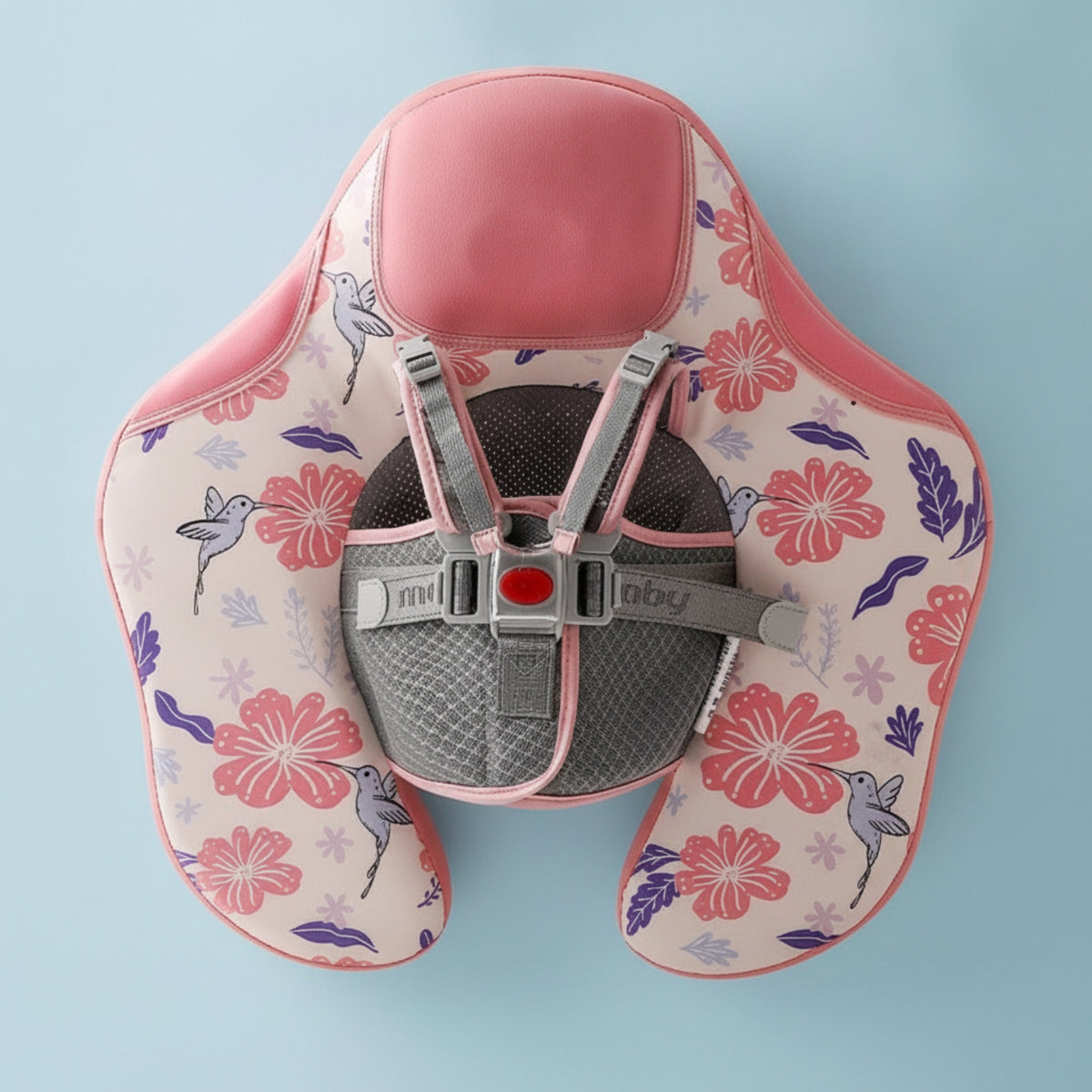 U-Shaped Baby Pool Swim Aid with Safety Harness Cushioned Baby Swim Swim Aid Padded Adjustable for Babies, Infants, Toddlers, Swimming Practice