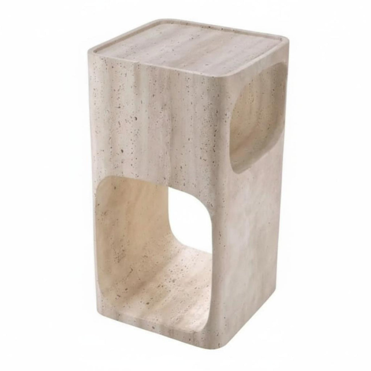 C-Shaped Storage Table Minimalist Aesthetic Household Furniture for Small Spaces
