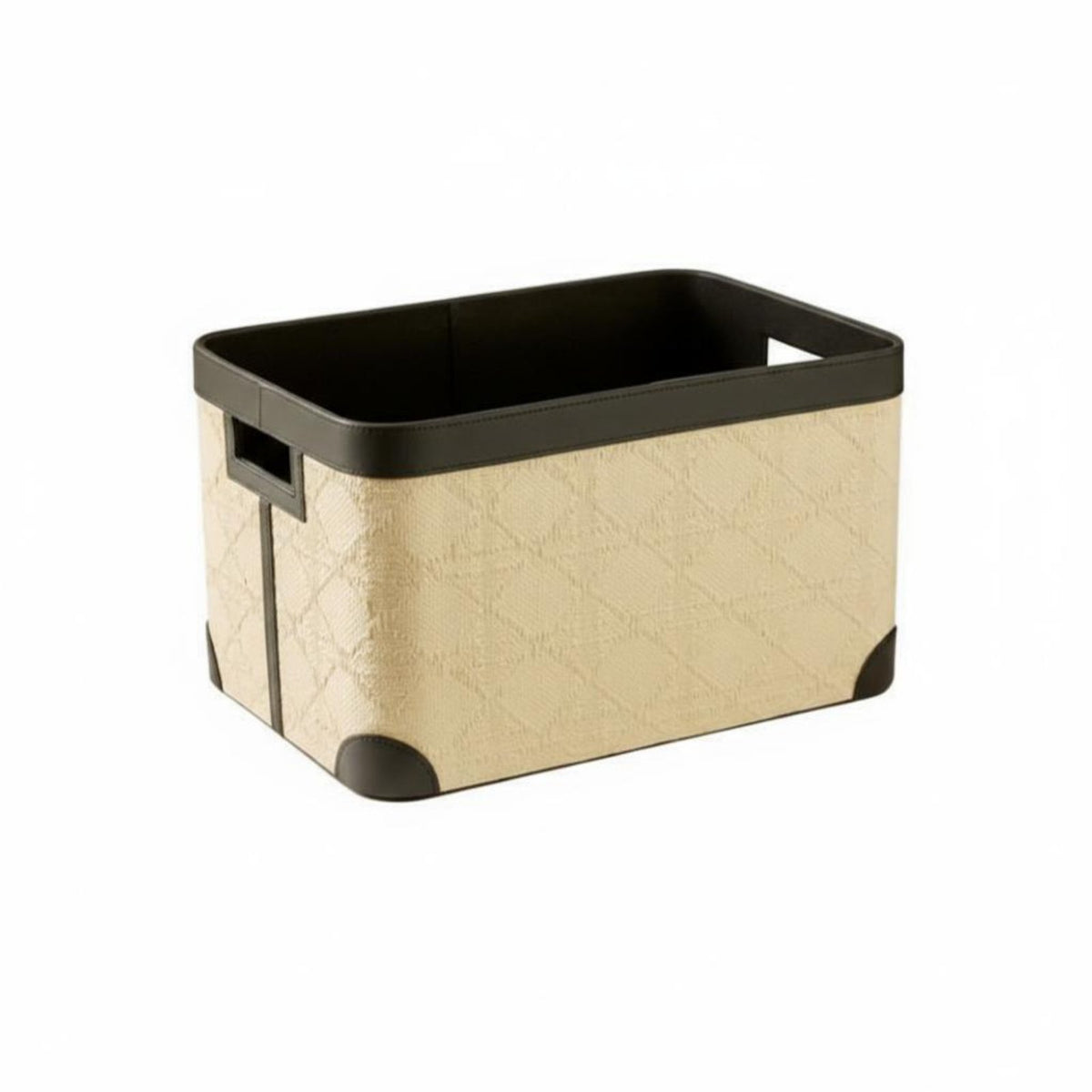 Toile style Jouy Print Container French Country aesthetic Storage Bin Large Capacity