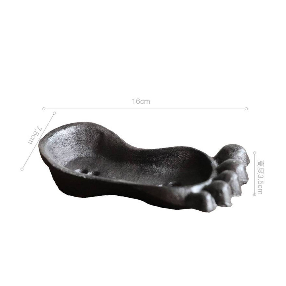 Cast Iron Foot Soap Dish Creative Bath Accessory Heavy Duty for Bathroom