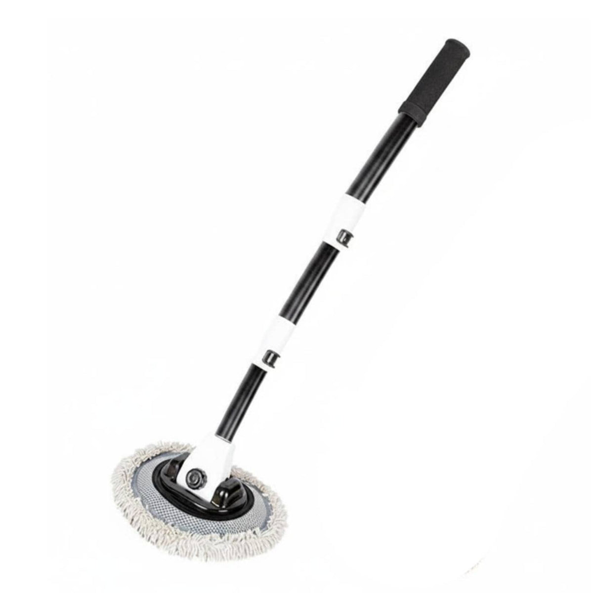 Highly Absorbent Telescopic Car Wash Brush Wet and Dry Use Long Handle Car Cleaning Mop Detachable Head Automotive Accessory
