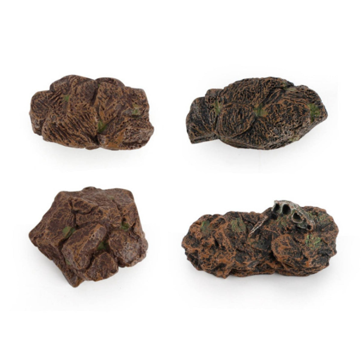 4 Pieces Rock Ornaments Looking Fake Stone Authentic-Looking Artificial Rock for Aquarists