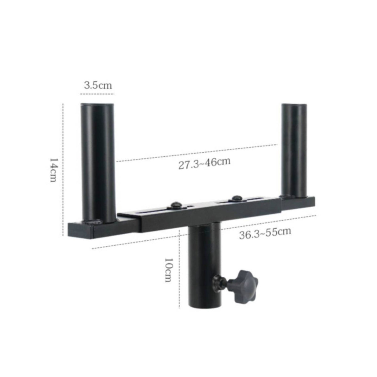 Twin Speaker Stand Anti-Slip Pads Tripod Speaker Designed for Musicians