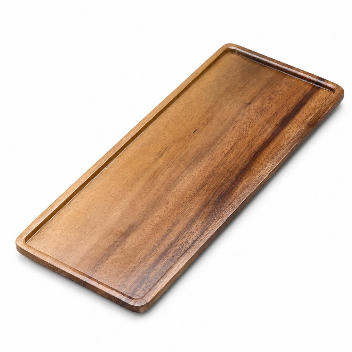 Serving Tray Polished Smooth Surface Wooden Serving Tray Tableware