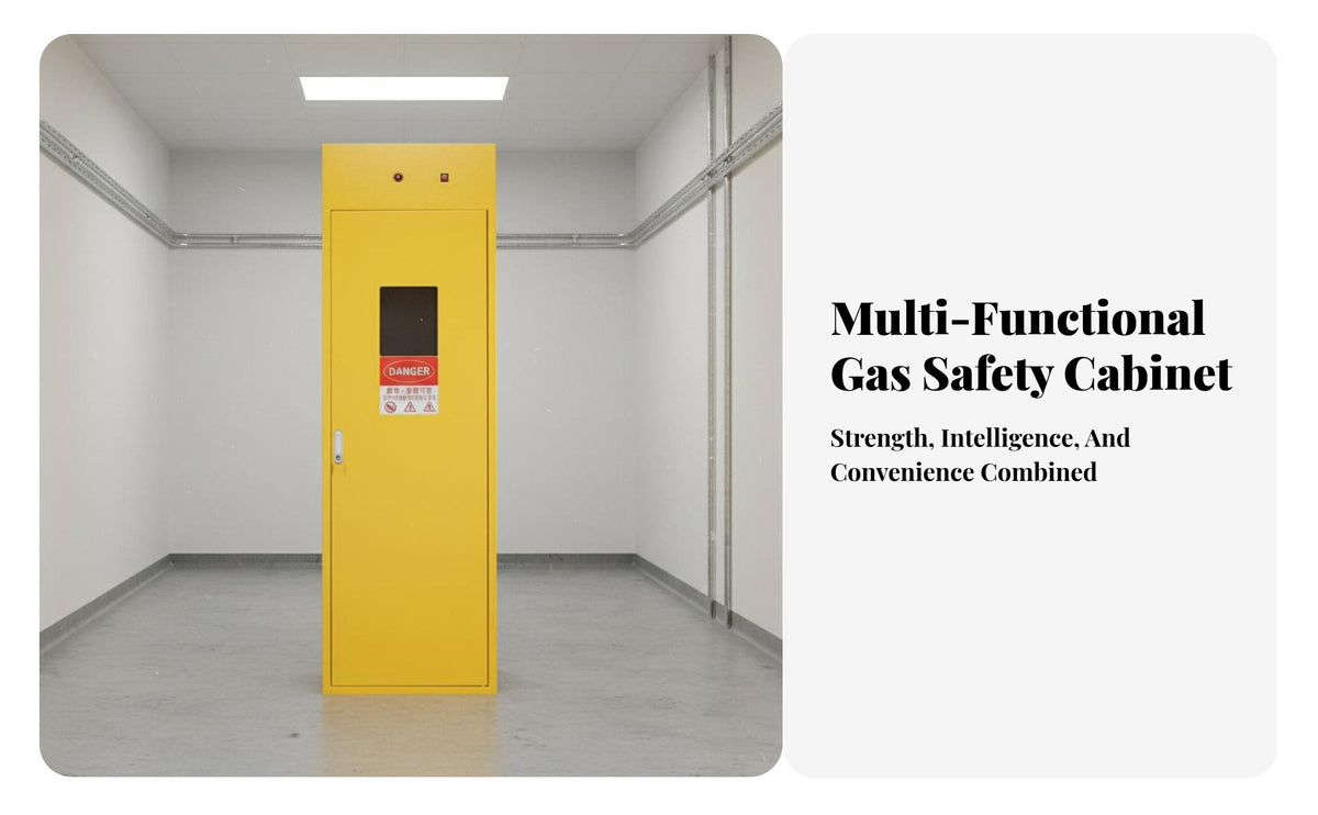 Gas Cylinder Cabinet Automated Detection Alarm System Hazard-Resistant-Resistant Gas Cabinet Automatic Ventilation Ventilated Steel Cylinder Locker