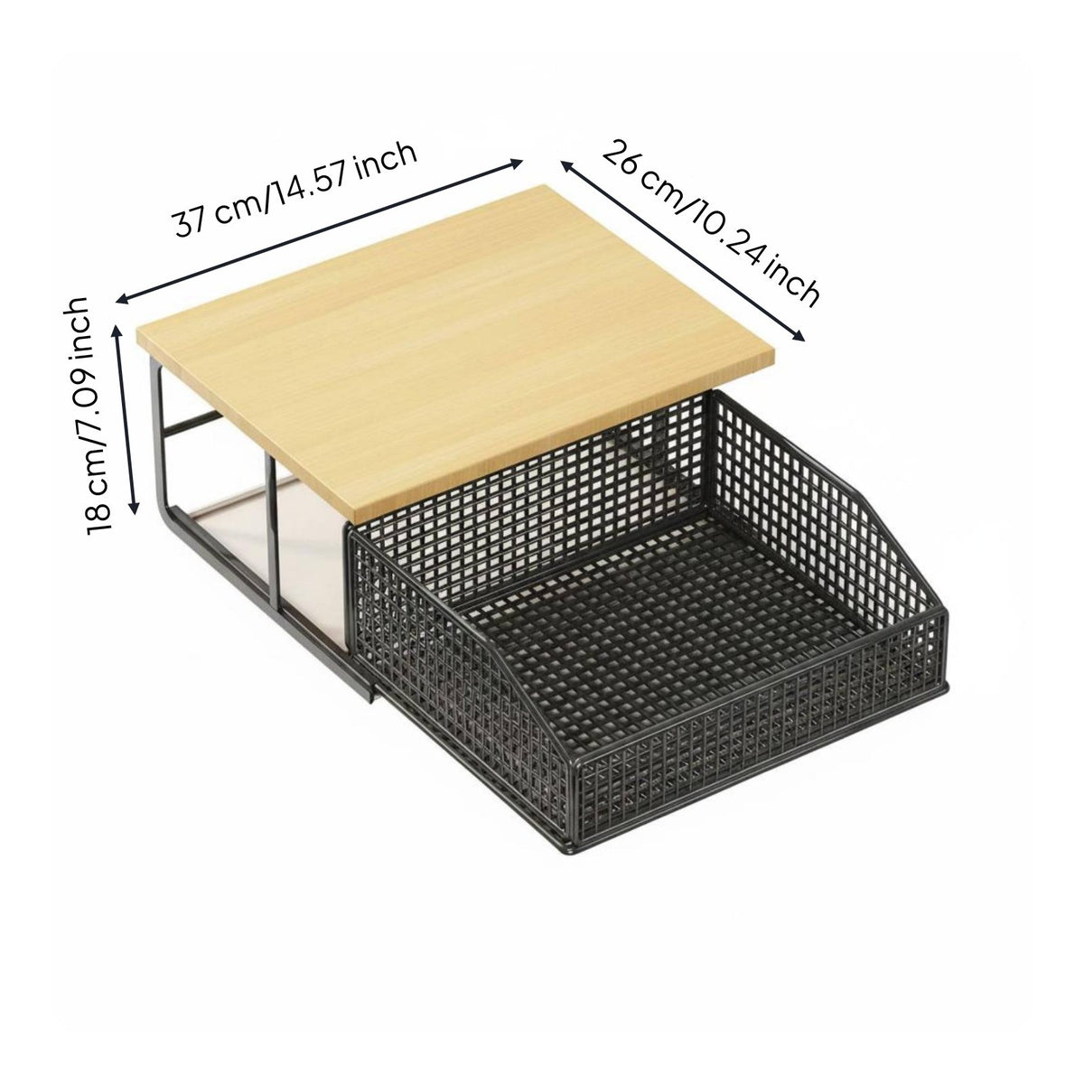 Desktop Printer Stand Space Saving Printer Organizer with Drawer Sturdy Support for Students