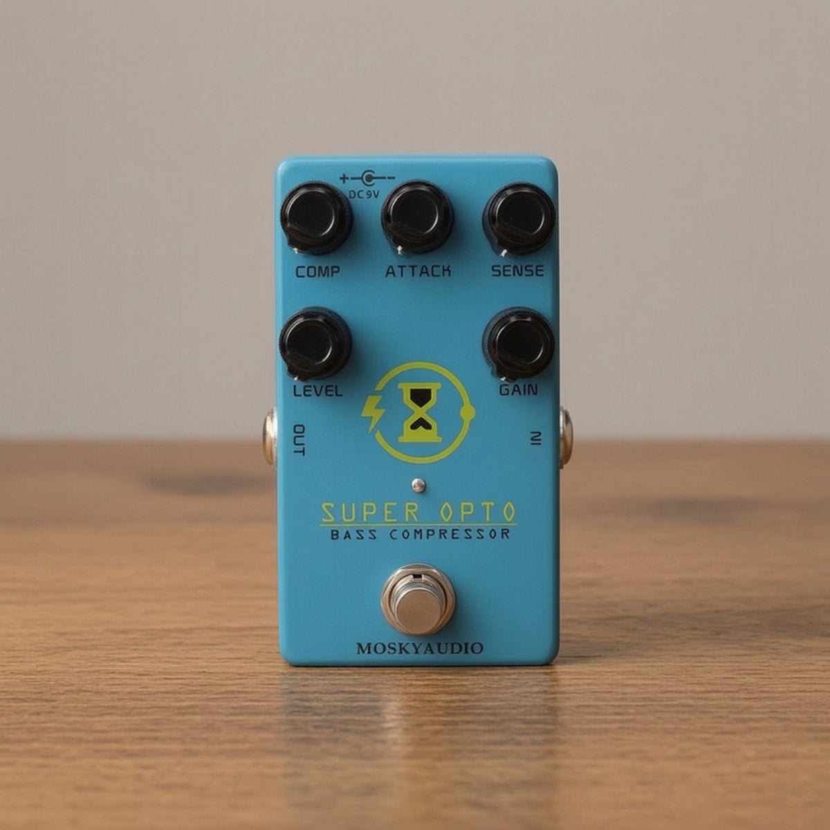 True Bypass Bass Compressor Pedal Compact Bass Compressor Dynamic Stompbox Low-Noise for Bassists