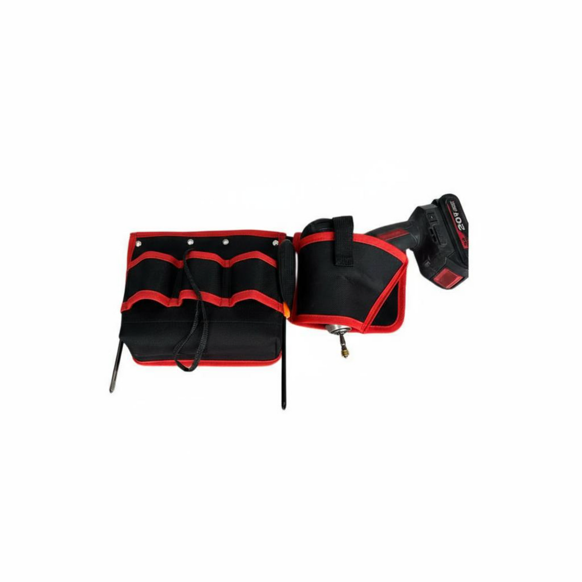 Durable tool pouch with belt