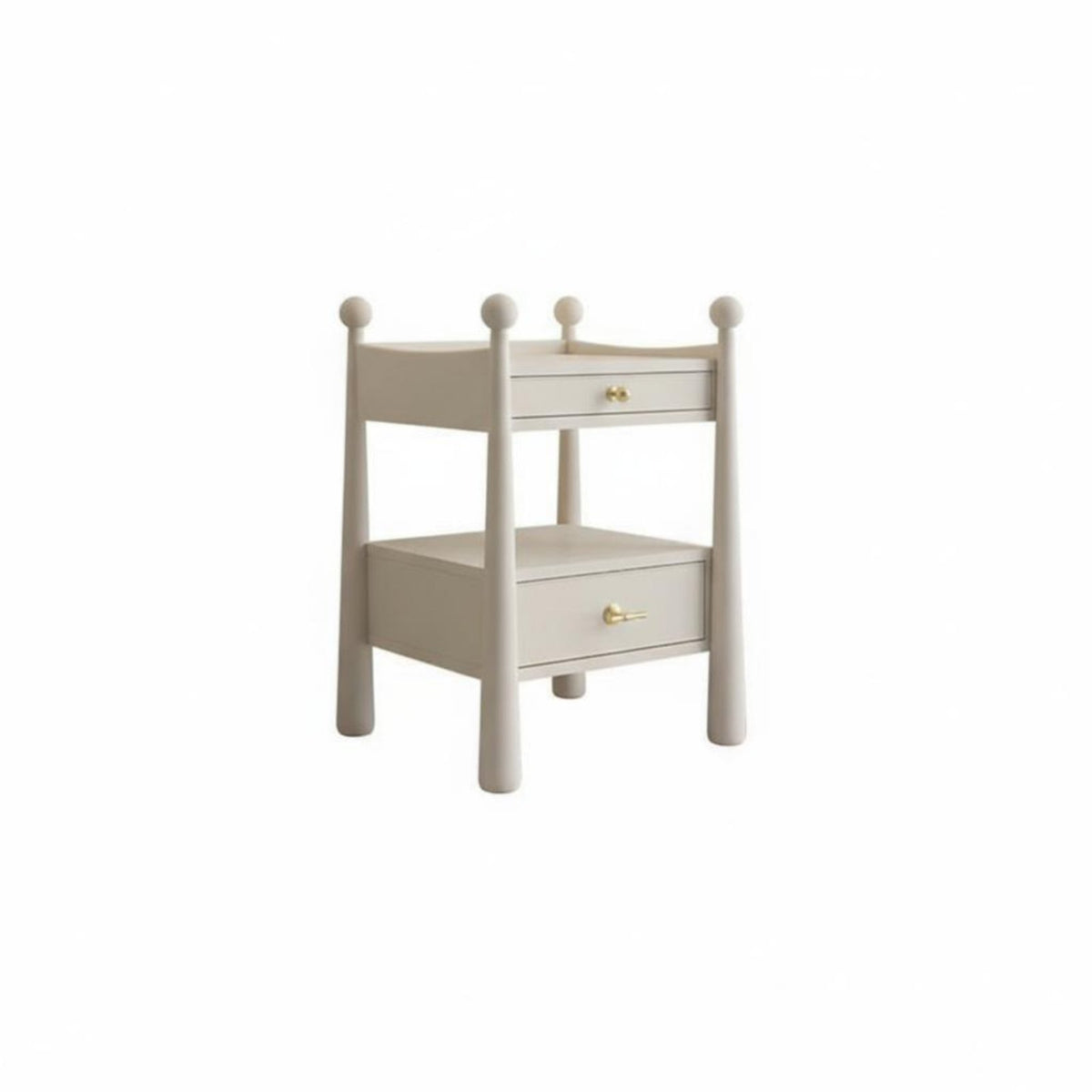 Single-Drawer Bedside Cabinet French & design Household Furniture Retro Design