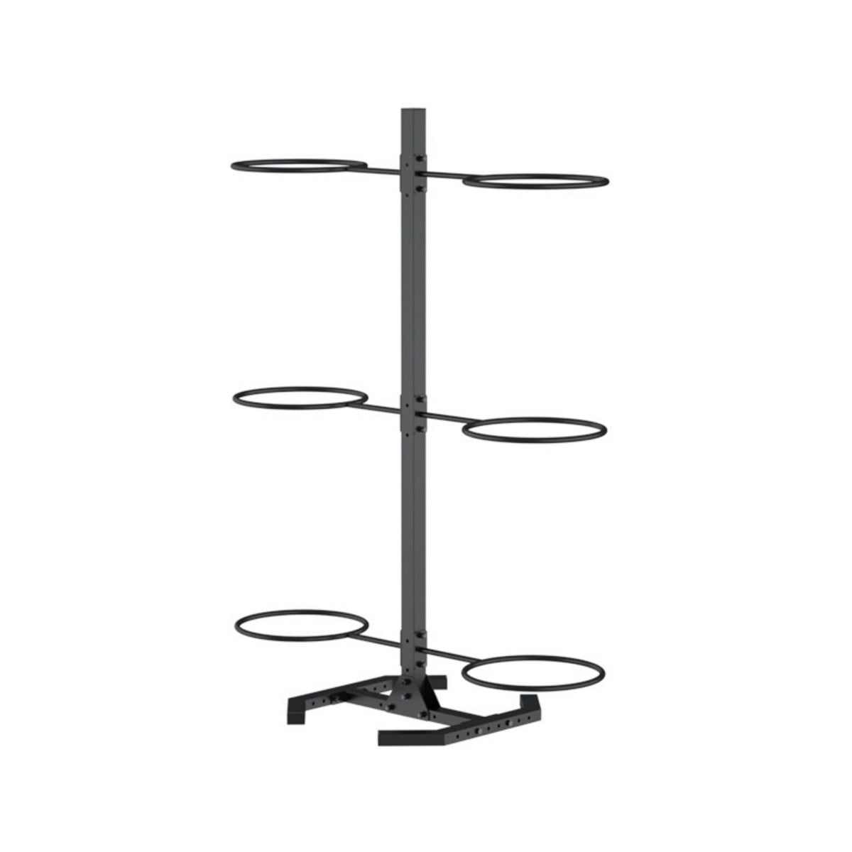 Space-Saving Design Exercise Ball Storage Rack Sturdy Steel Frame Exercise Ball Stand Sturdy Floor-Protecting Feet for Personal Trainers
