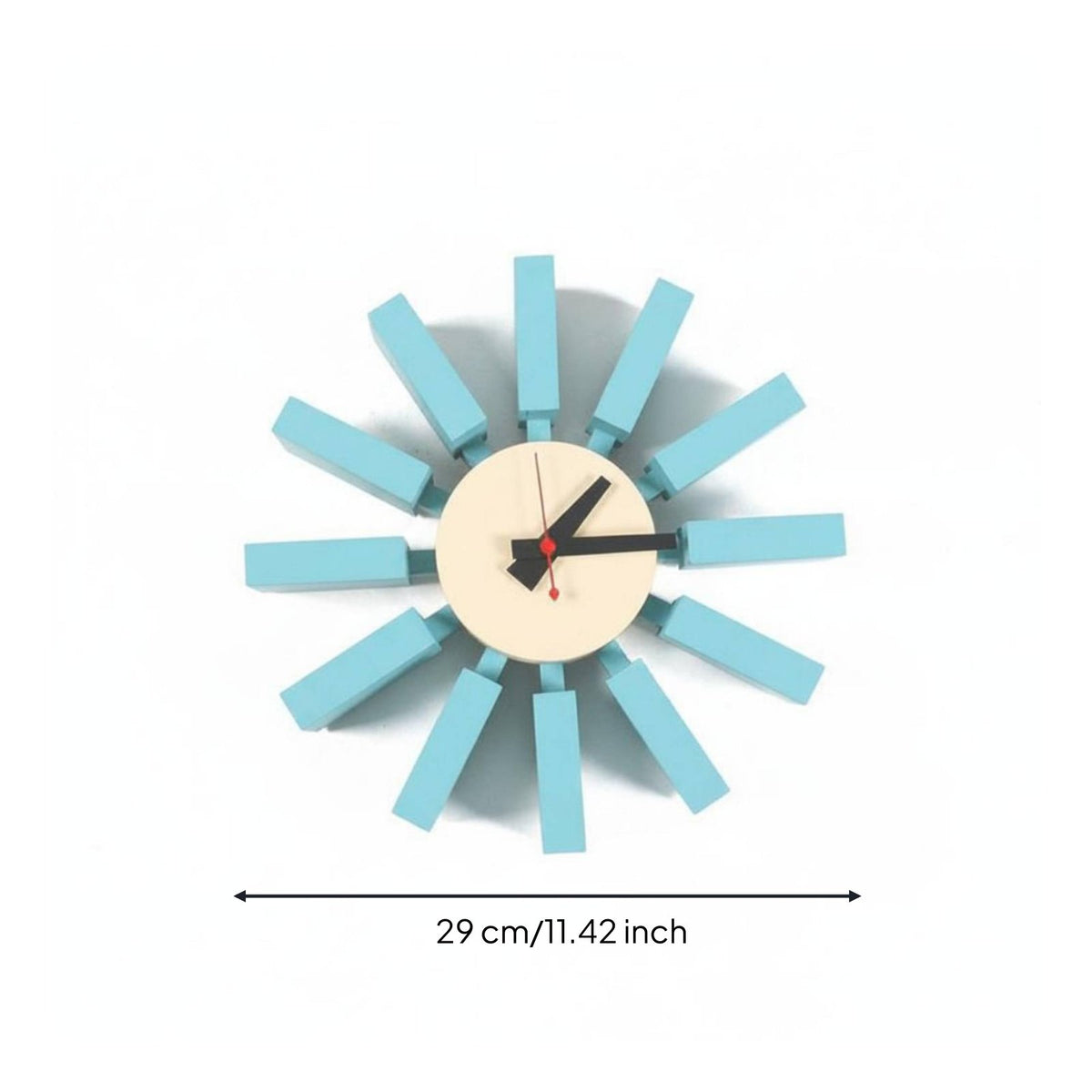 Windmill Wall Timepiece Non-Ticking Timepiece Battery Operated for Living Room