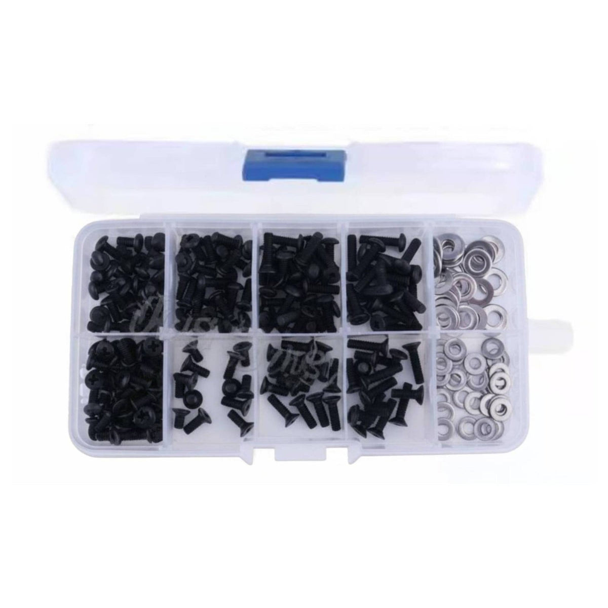 180 Pieces M3 M4 Screw and Nut Set Assorted Sizes M3 M4 Screw Assortment Commonly Used Parts Model Car Repair Set for Workshop